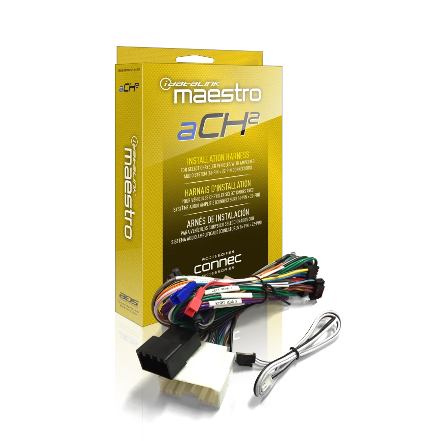 DSR1 Amp Replacement T-Harness for Select Chrysler, Dodge, Fiat, Jeep and Ram
