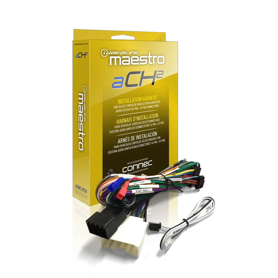 DSR1 Amp Replacement T-Harness for Select Chrysler, Dodge, Fiat, Jeep and Ram