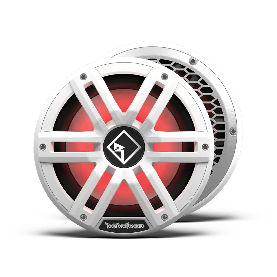 M2 10" DVC 4Ω Color Optix™ Infinite Baffle Marine Subwoofer: White Gen-2