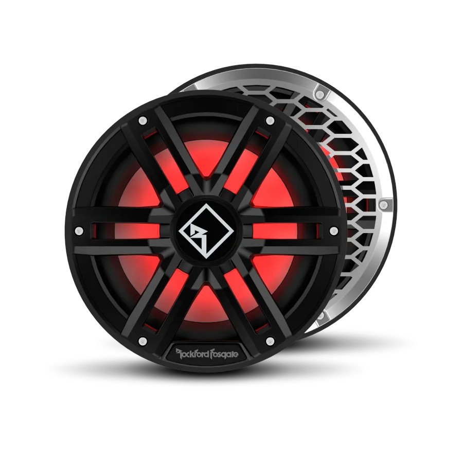 M2 10" DVC 2Ω Color Optix™ Infinite Baffle Marine Subwoofer - Black