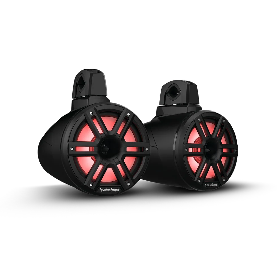 M2 8” Color Optix™ 2-Way Horn Loaded Wake Tower Speakers (pr) - Black