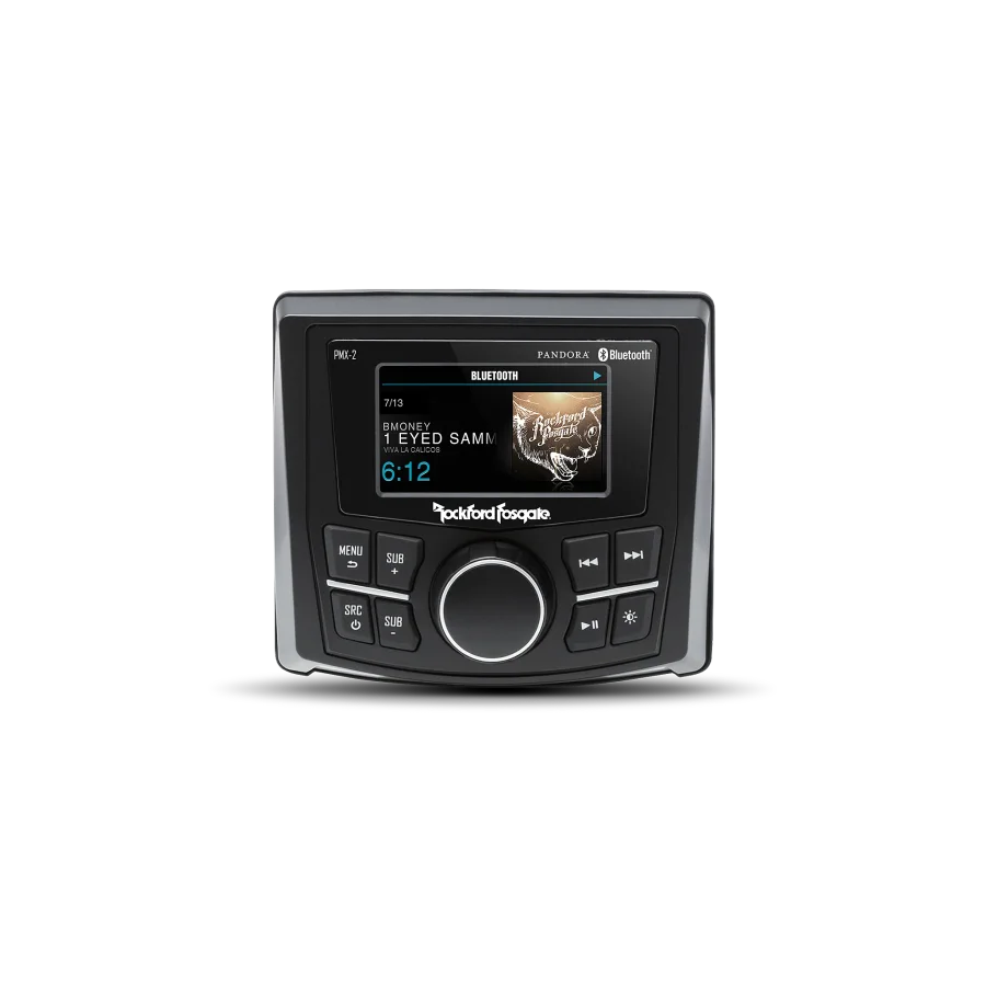 Punch Marine Compact AM/FM/WB Digital Media Receiver 2.7" Display
