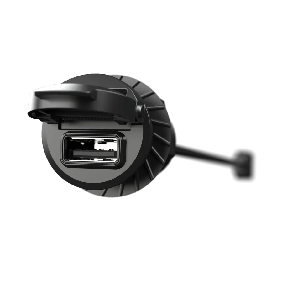Universal USB Port with Hinged Cover
