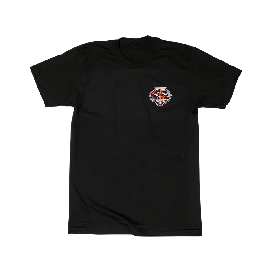 Limited Edition 45th Anniversary Black/Red Shirt: M