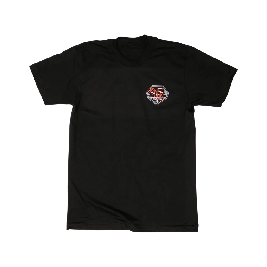 Limited Edition 45th Anniversary Black/Red Shirt: M