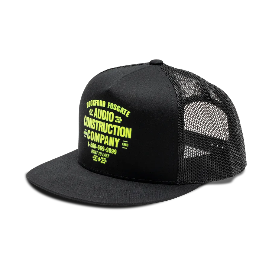 Black Snap-Flex Hat w/ Yellow Graphic