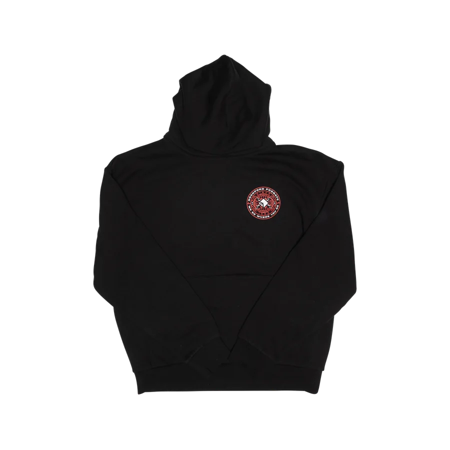 Black Hoodie Sweatshirt w/ Bolt Print: M