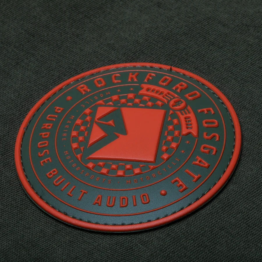 Military Green T-Shirt w/ Orange Rubber RF Patch-XXL