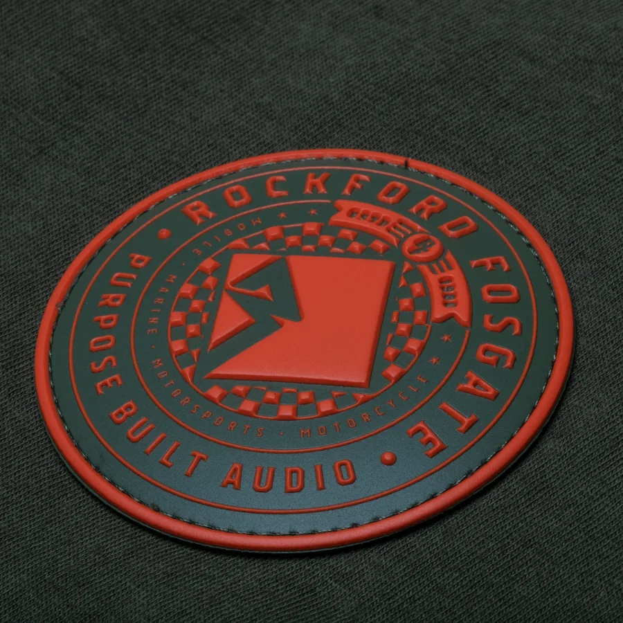 Military Green T-Shirt w/ Orange Rubber RF Patch-XXL
