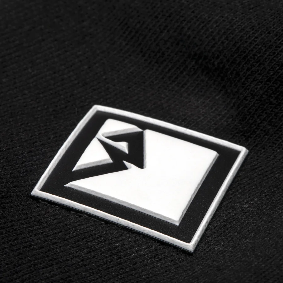 Black Long Sleeve T-Shirt w/ Diamond R Rubber Patch-L