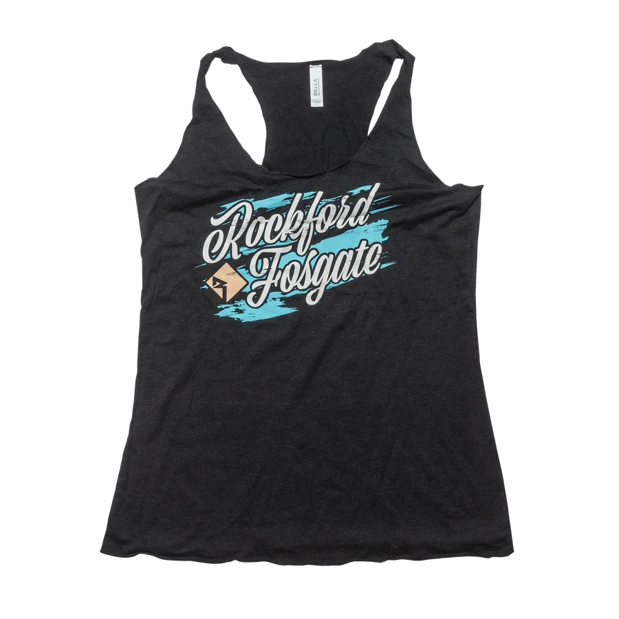 Black Ladies Tank Top w/ RF Design-L