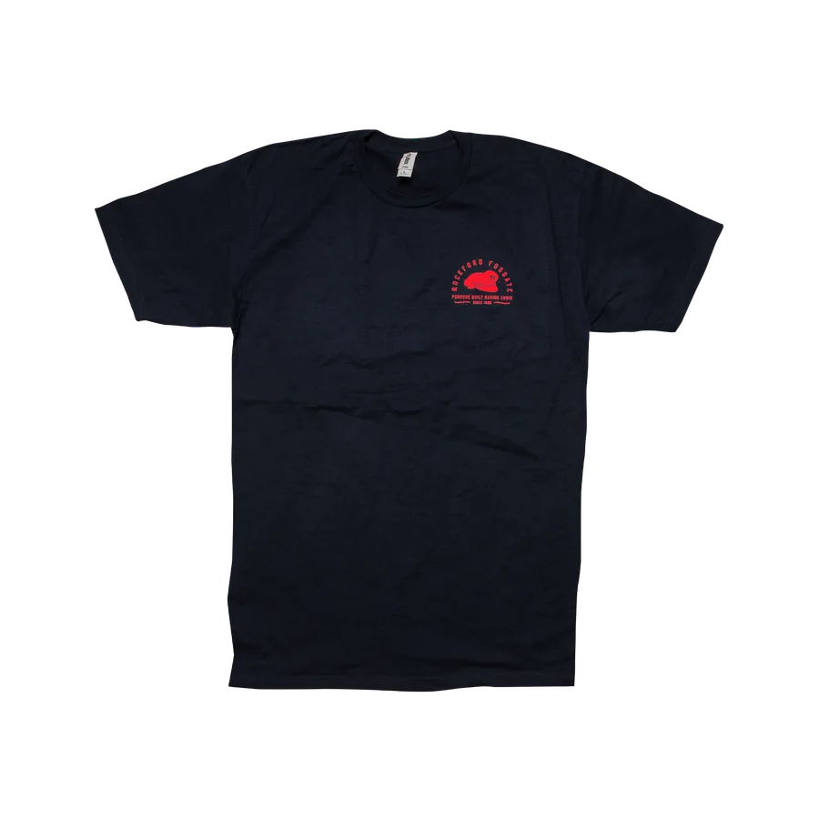 202 Navy Shirt w/ Front and Back Graphic-L