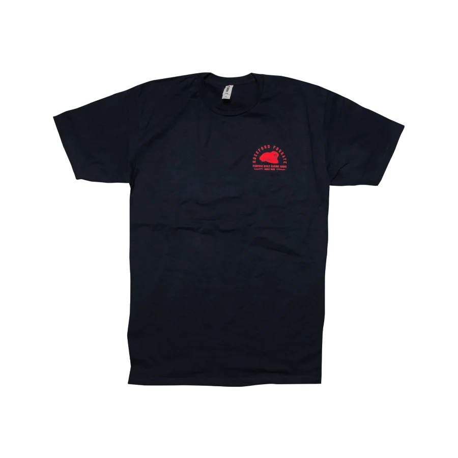 202 Navy Shirt w/ Front and Back Graphic-L