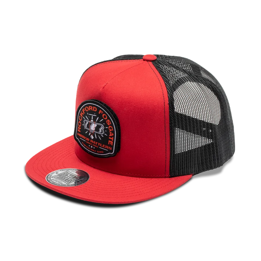 Red Snap-Flex Hat w/ Mirror Graphic