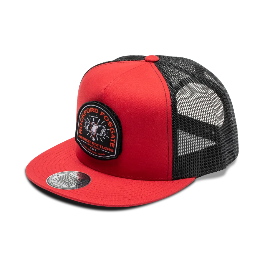 Red Snap-Flex Hat w/ Mirror Graphic
