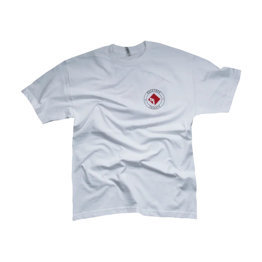 White T-Shirt w/ Next Level Graphic (L)