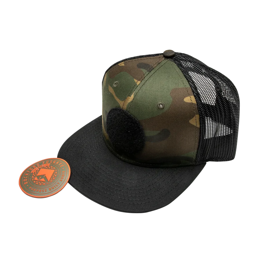 Camo Snapback Hat w/ RF Rubber Patch