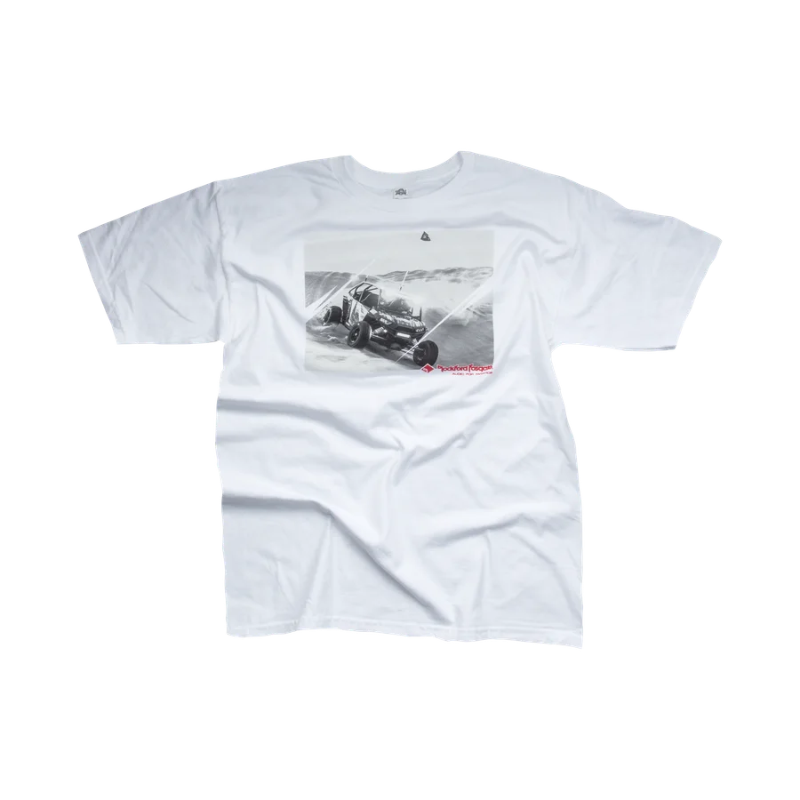 White T-Shirt w/ Powersports Graphic (L)