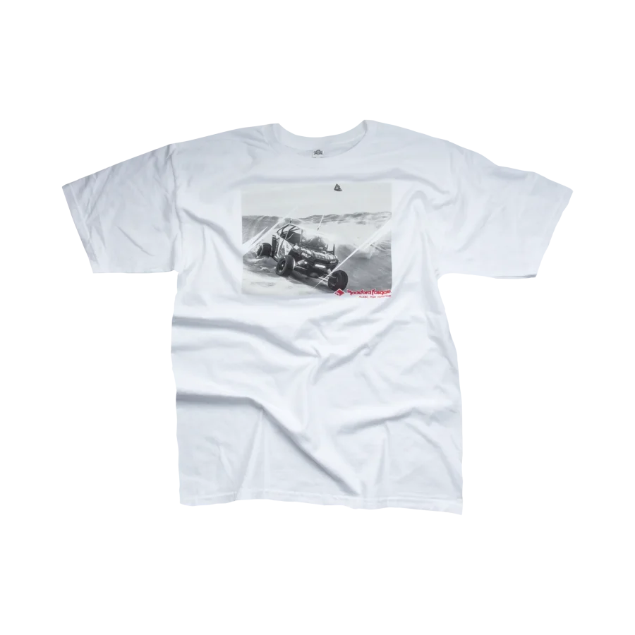 White T-Shirt w/ Powersports Graphic (L)