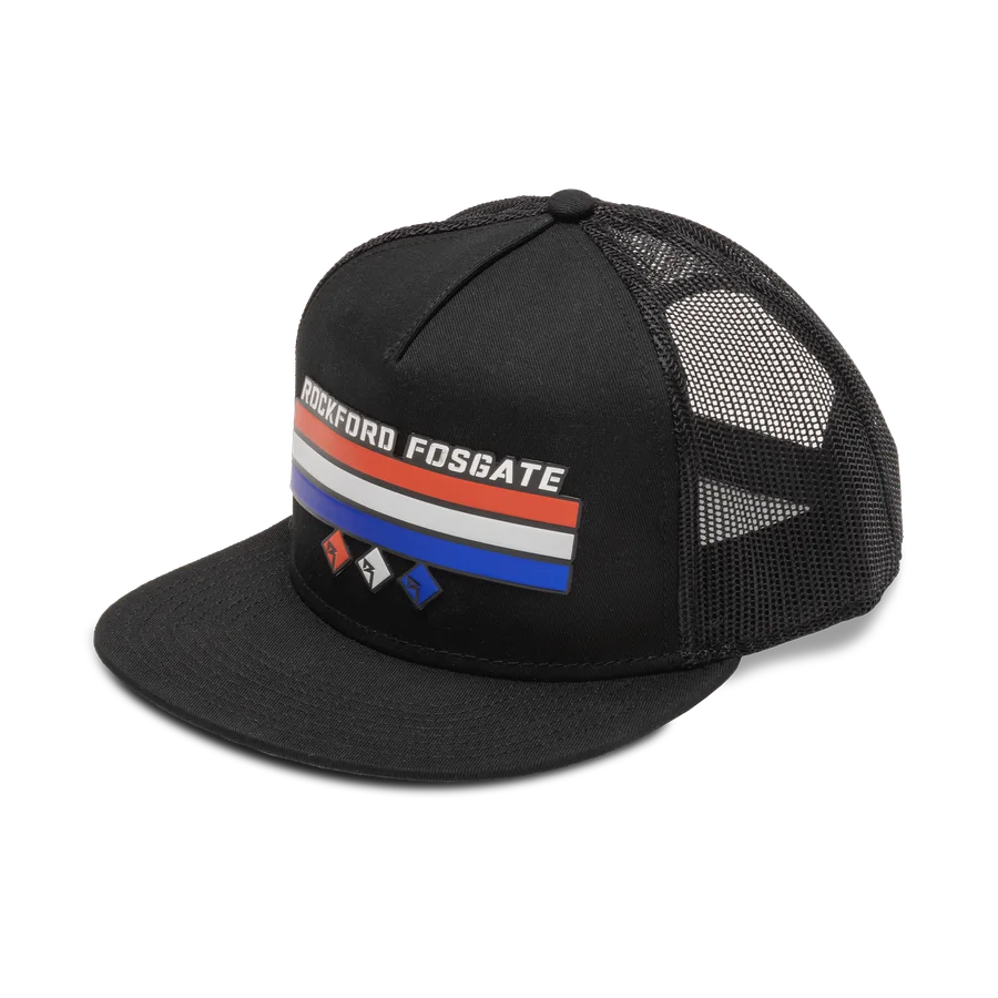 Black Snap Back Flex Hat w/ Front RF Graphic