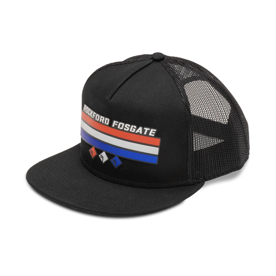 Black Snap Back Flex Hat w/ Front RF Graphic