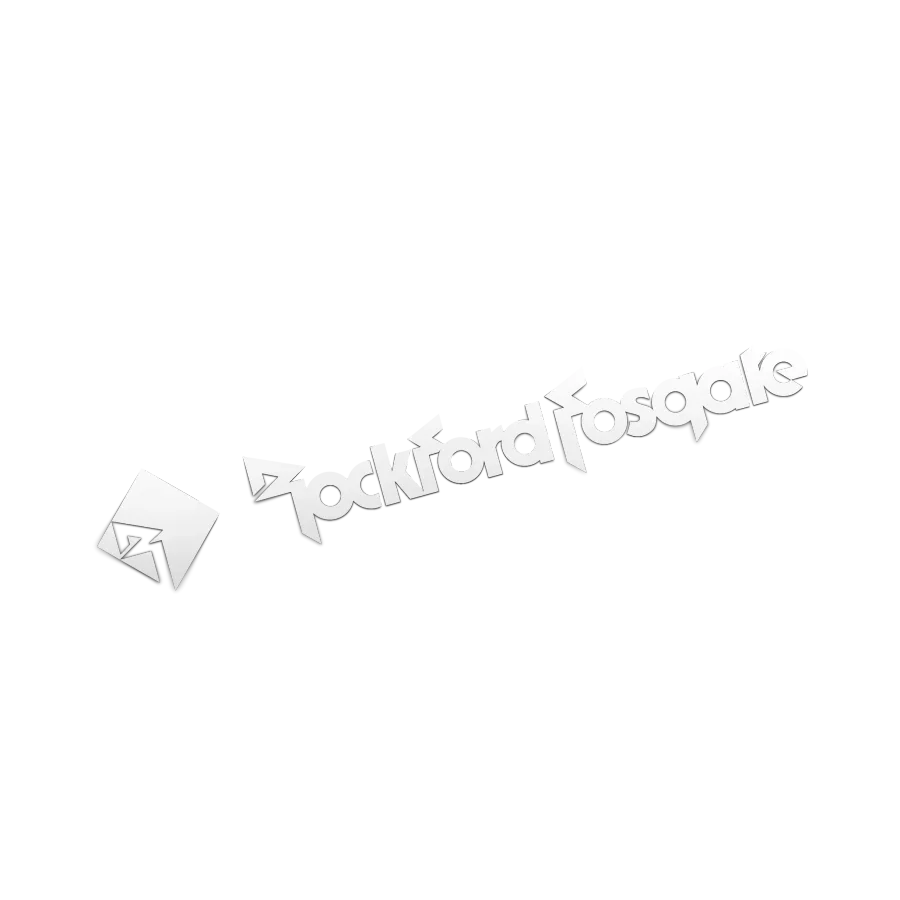 Large 27" White Rockford Fosgate decal