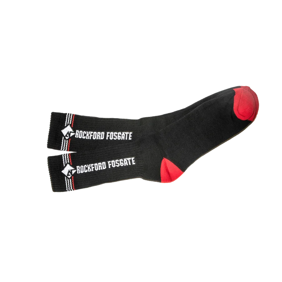 Black Woven Socks with Rockford Logo