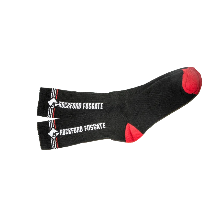 Black Woven Socks with Rockford Logo