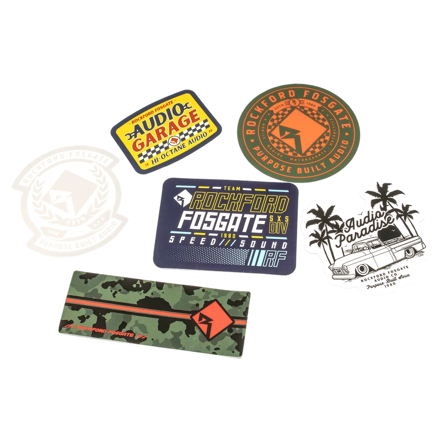 Sticker Pack w/ Assorted Sizes and Designs (6 Pack)