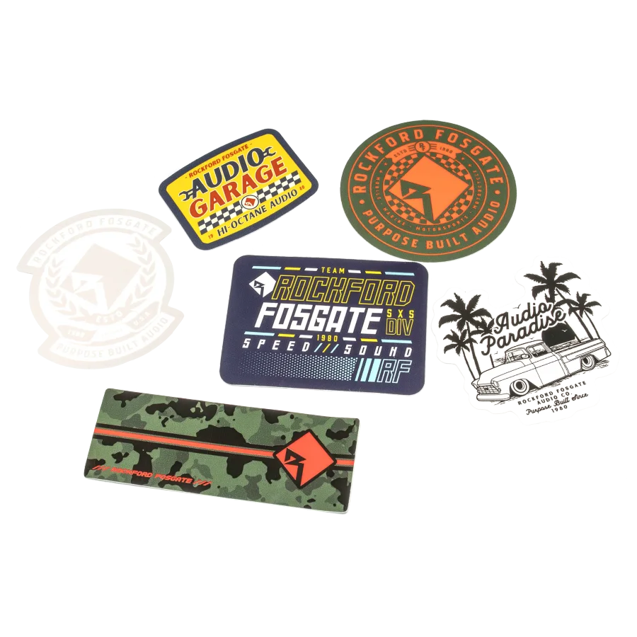 Sticker Pack w/ Assorted Sizes and Designs (6 Pack)