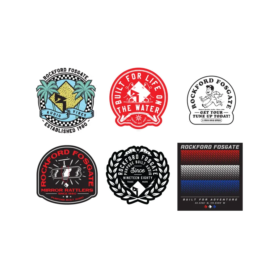 Sticker Pack w/ Assorted Sizes (6 Pack)