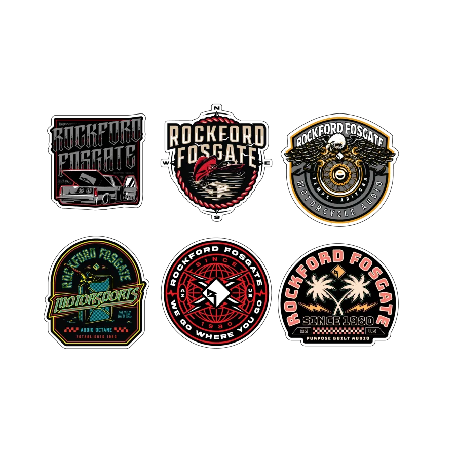 Sticker Pack w/ Assorted Sizes (6 Pack)