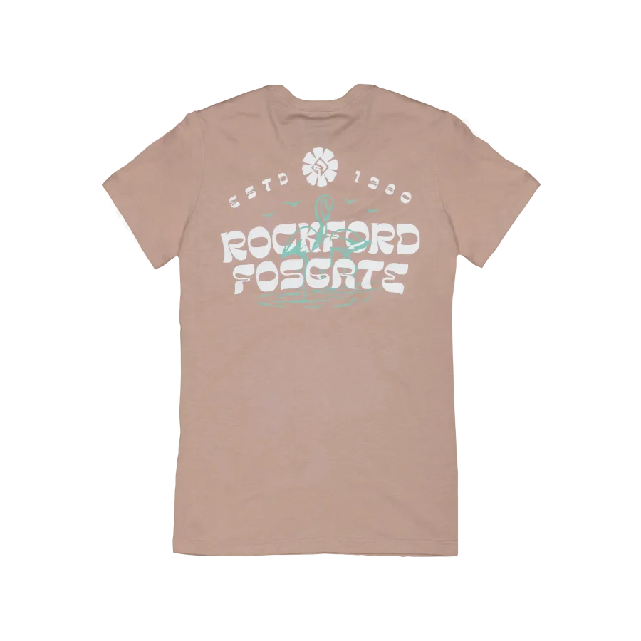 Pink Women’s T-Shirt w/ Flamingo RF Print – S
