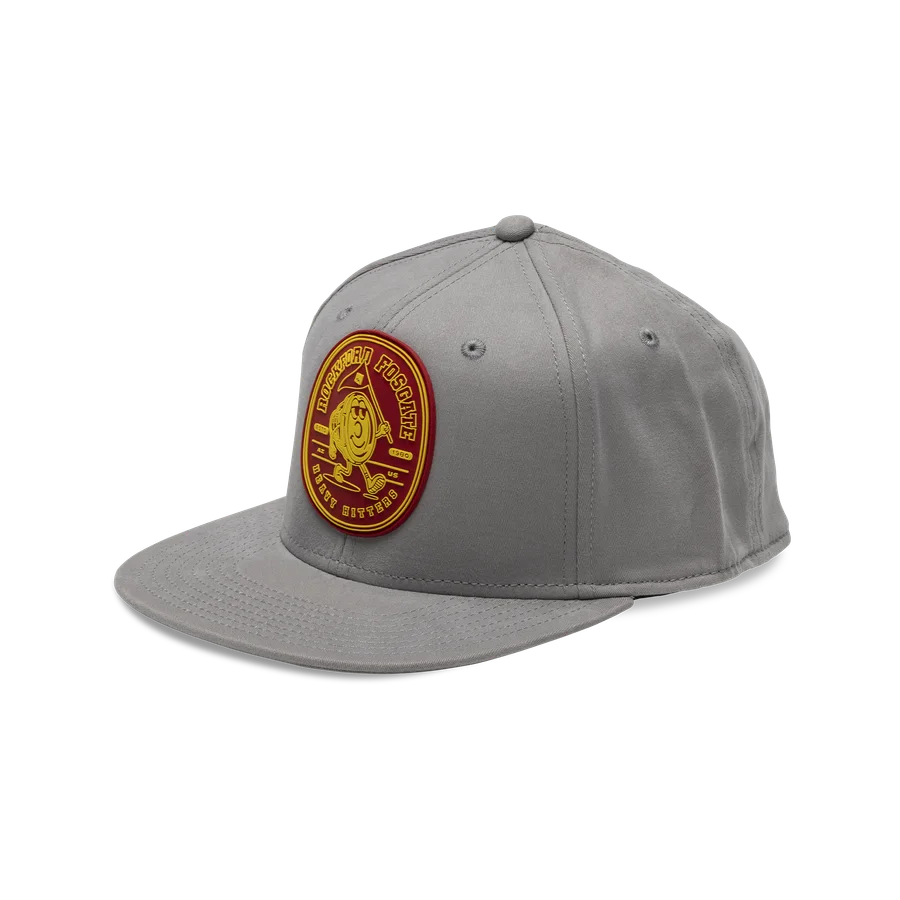 Grey Snapback Flex/ Woven Sewn on Patch