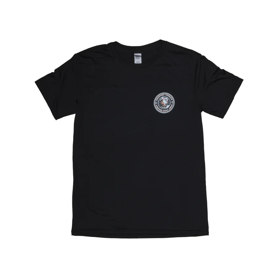 Black T-Shirt w/ RF World Print – L
