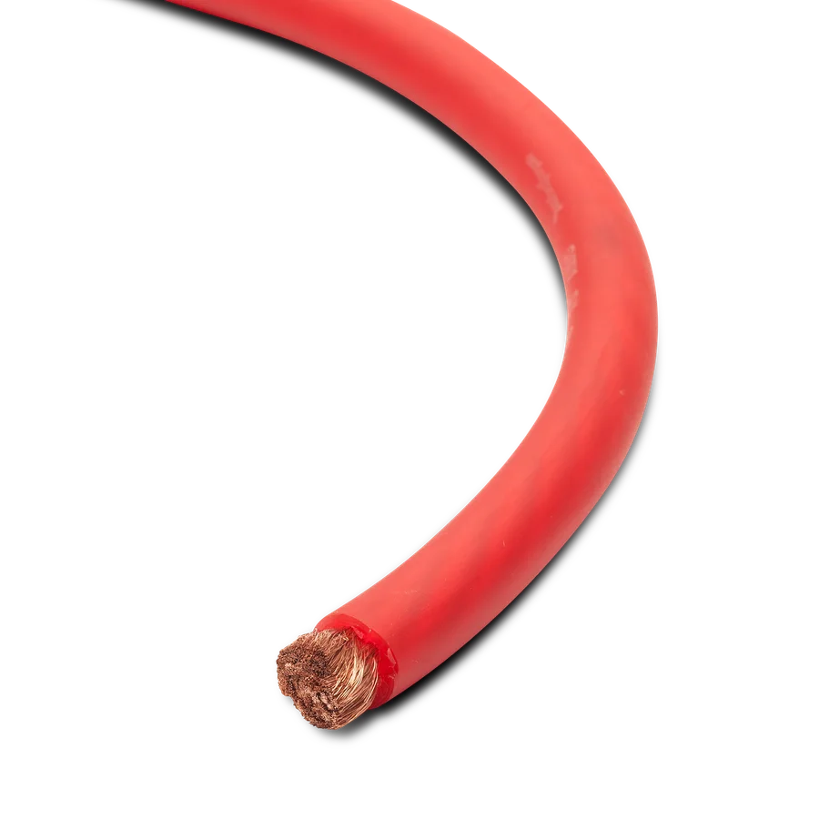 51 Foot Spool 1/0 AWG Frosted Red Wire