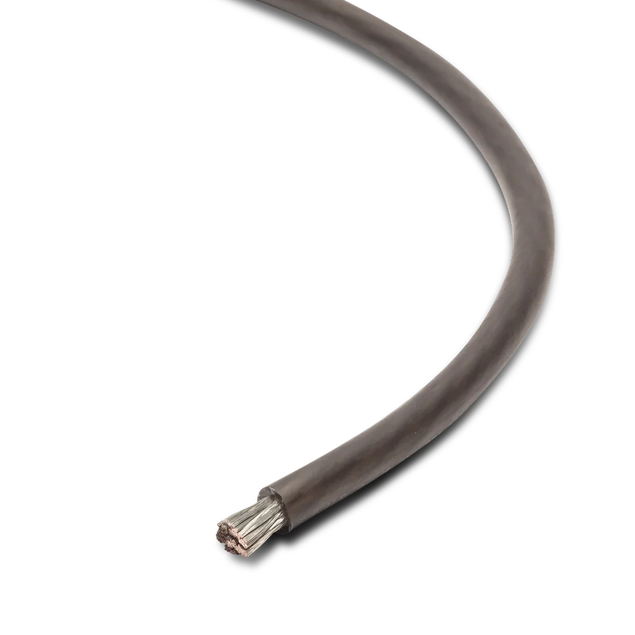 100 Foot Spool 4 AWG Frosted Black Wire