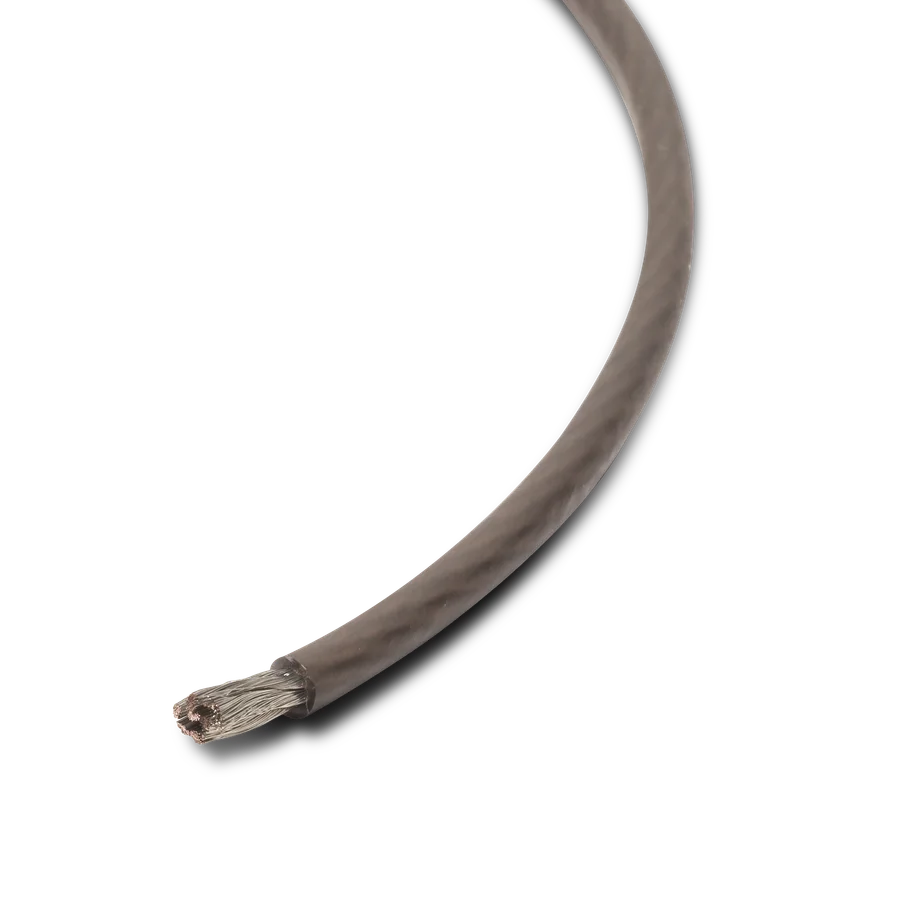 250 Foot Spool 8 AWG Frosted Black Wire