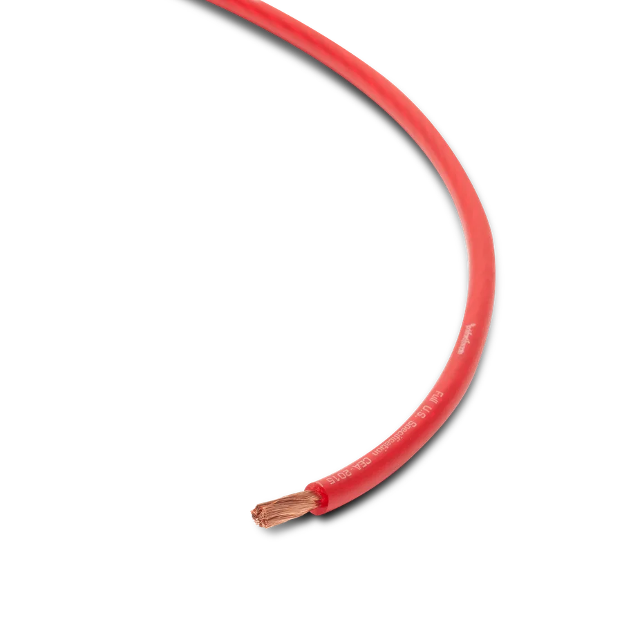 250 Foot Spool 8 AWG Frosted Red Wire
