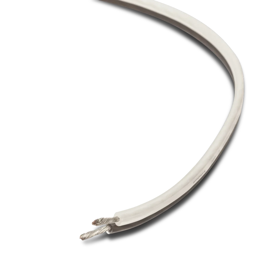 12 AWG Speaker Wire Packaged 15 Foot Frosted Black/Silver