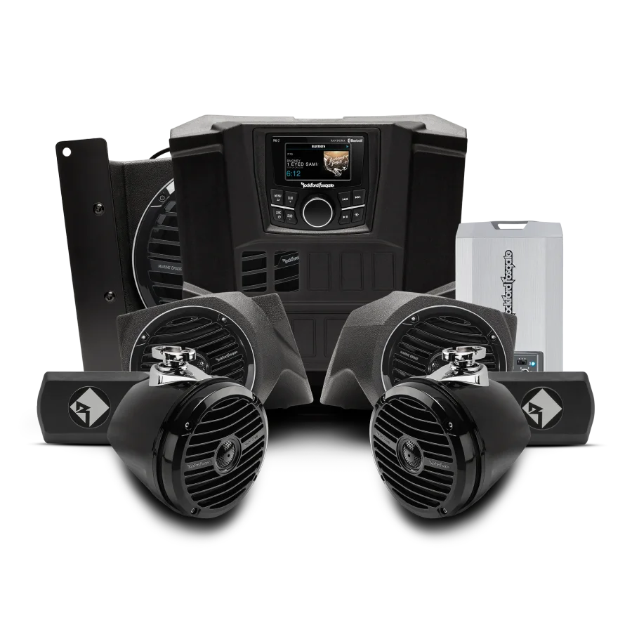 2015-2017 400 watt stereo, front lower speaker, rear speaker, and subwoofer kit for select Polaris RANGER® models (Gen-1)
