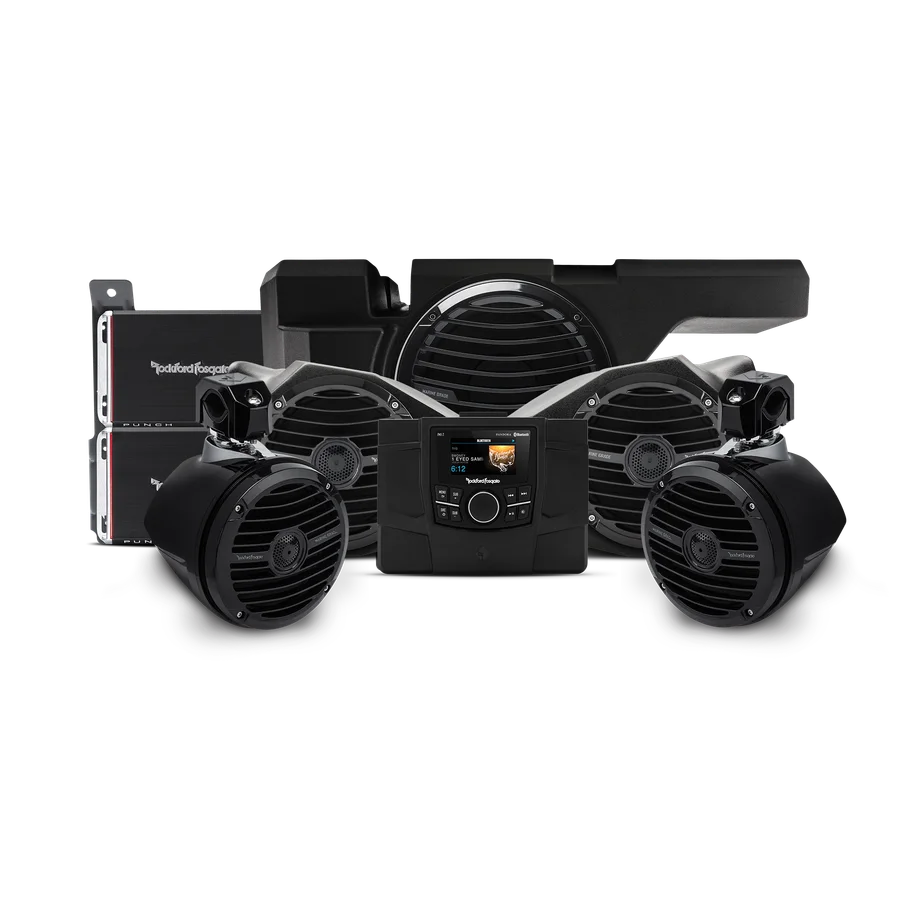 RZR Stage 4: 600 Watt stereo, front and rear speaker, and subwoofer kit for 2014-2018 Polaris® RZR® models (Gen-1)