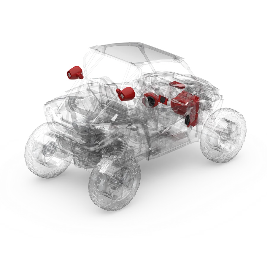 2014+ RZR Stage 4 Audio System for Ride Command (Gen-2)