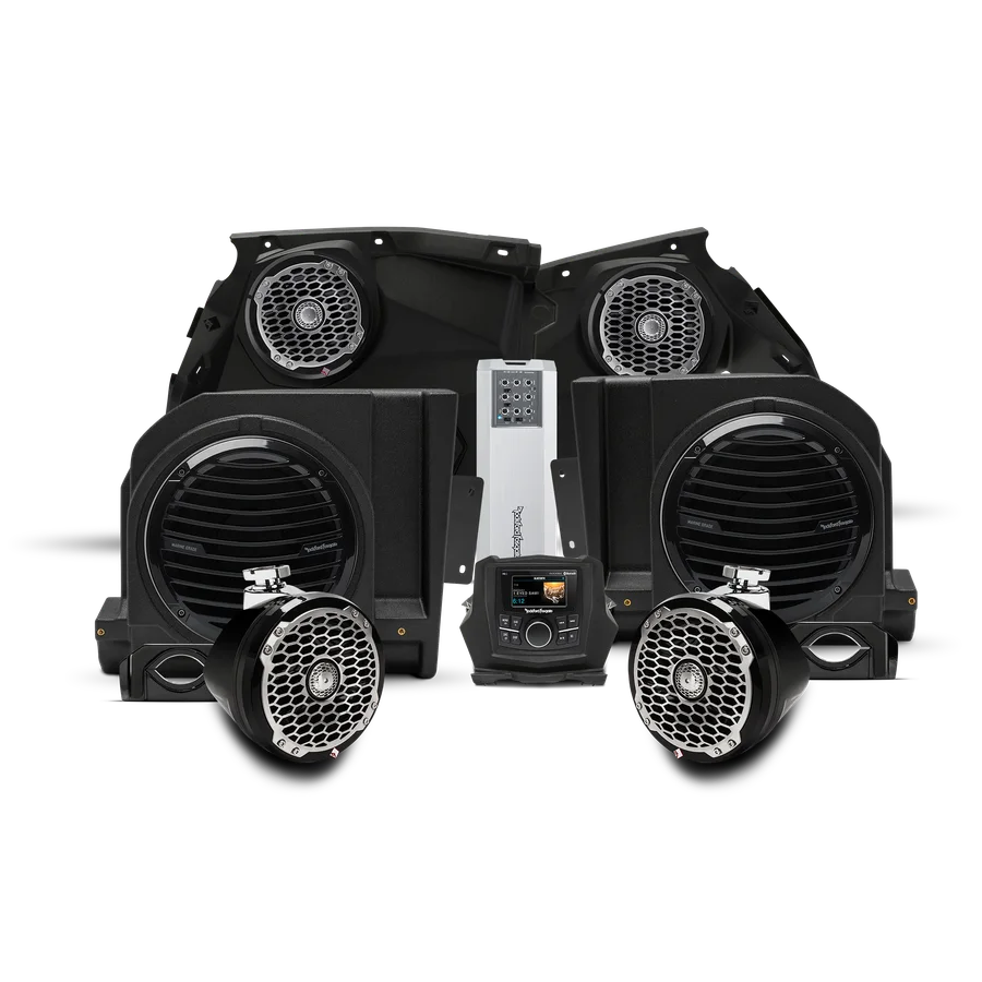 X3 Stage 5: 1000 watt stereo, front speaker, subwoofer, & rear speaker kit for 2017-2018 Maverick X3 models (Gen-1)